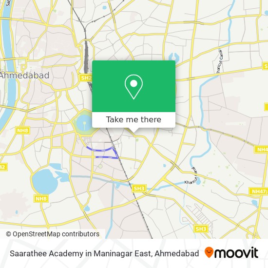 Saarathee Academy in Maninagar East map