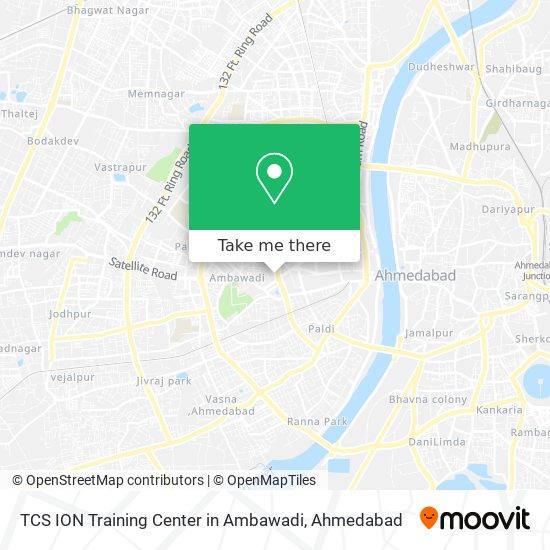 TCS ION Training Center in Ambawadi map