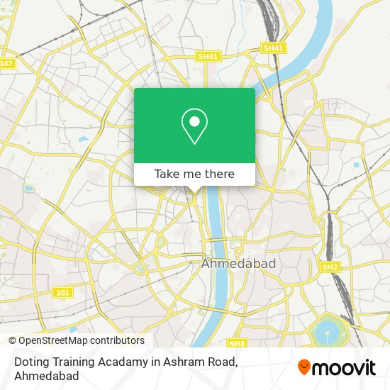Doting Training Acadamy in Ashram Road map