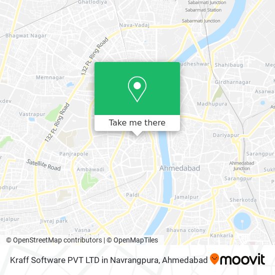 Kraff Software PVT LTD in Navrangpura map