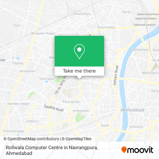 Rollwala Computer Centre in Navrangpura map