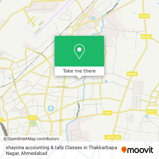 shayona accounting & tally Classes in Thakkarbapa Nagar map