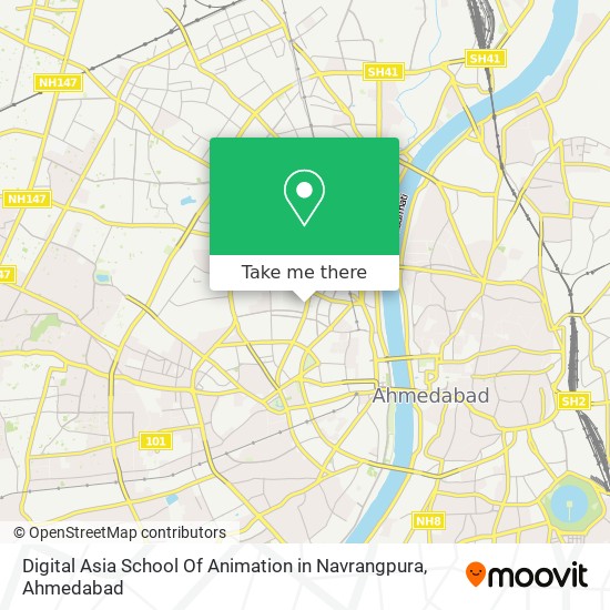 Digital Asia School Of Animation in Navrangpura map