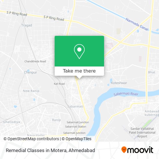 Remedial Classes in Motera map