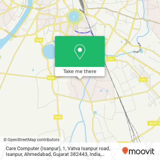 Care Computer (Isanpur), 1, Vatva Isanpur road, Isanpur, Ahmedabad, Gujarat 382443, India map