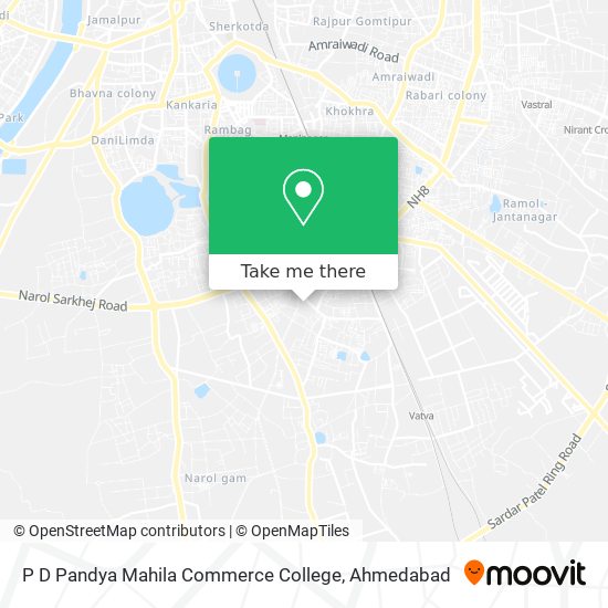 P D Pandya Mahila Commerce College map