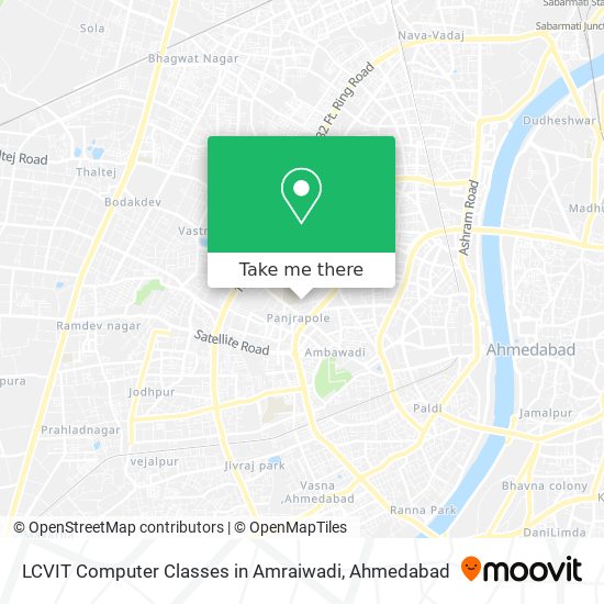 LCVIT Computer Classes in Amraiwadi map