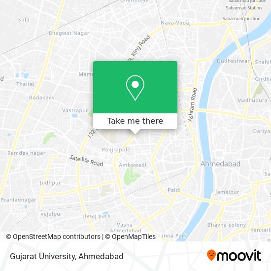 Gujarat University map