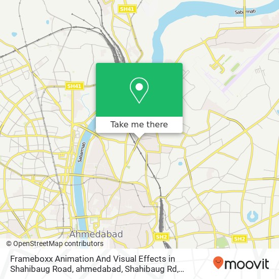 Frameboxx Animation And Visual Effects in Shahibaug Road, ahmedabad, Shahibaug Rd, Shahibag, Ahmeda map