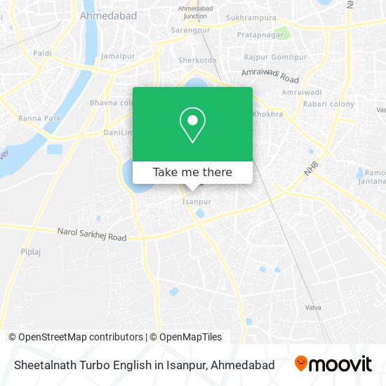 Sheetalnath Turbo English in Isanpur map