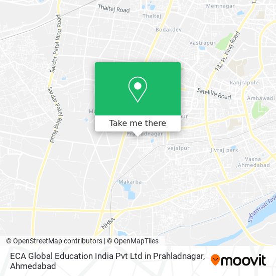 ECA Global Education India Pvt Ltd in Prahladnagar map