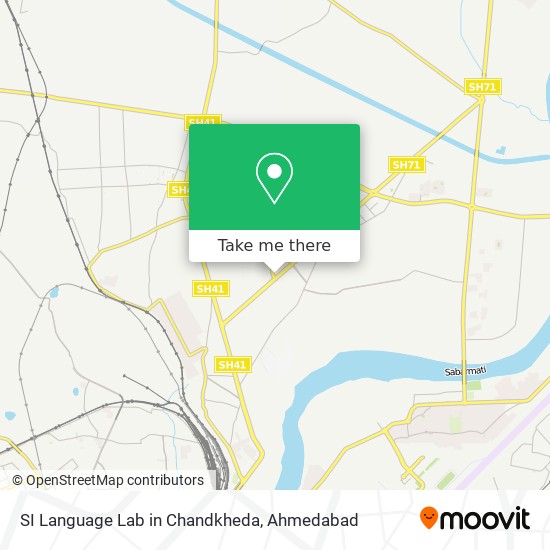 SI Language Lab in Chandkheda map