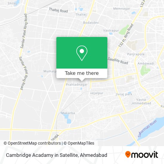 Cambridge Acadamy in Satellite map