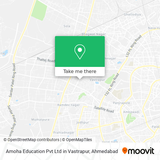 Amoha Education Pvt Ltd in Vastrapur map