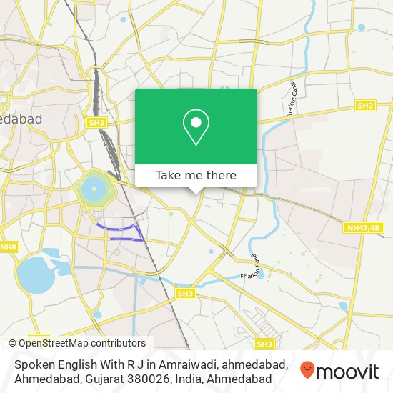 Spoken English With R J in Amraiwadi, ahmedabad, Ahmedabad, Gujarat 380026, India map