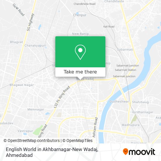 English World in Akhbarnagar-New Wadaj map