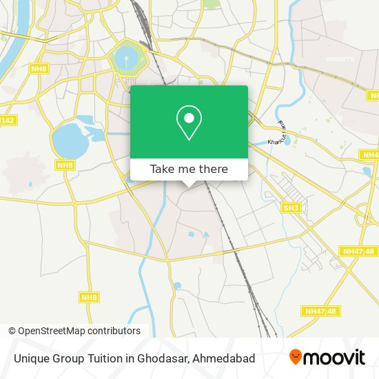 Unique Group Tuition in Ghodasar map