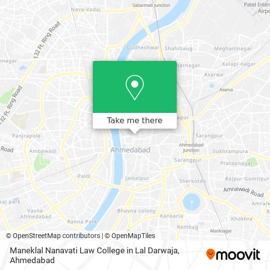 Maneklal Nanavati Law College in Lal Darwaja map