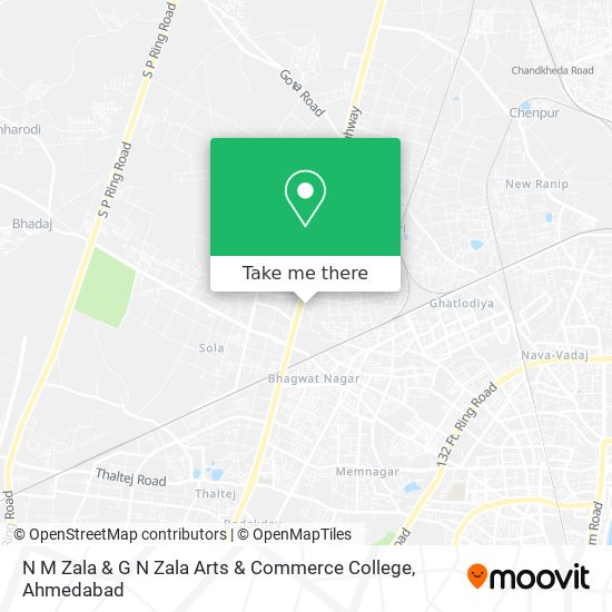 N M Zala & G N Zala Arts & Commerce College map