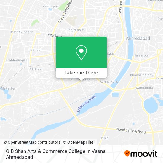 G B Shah Arts & Commerce College in Vasna map