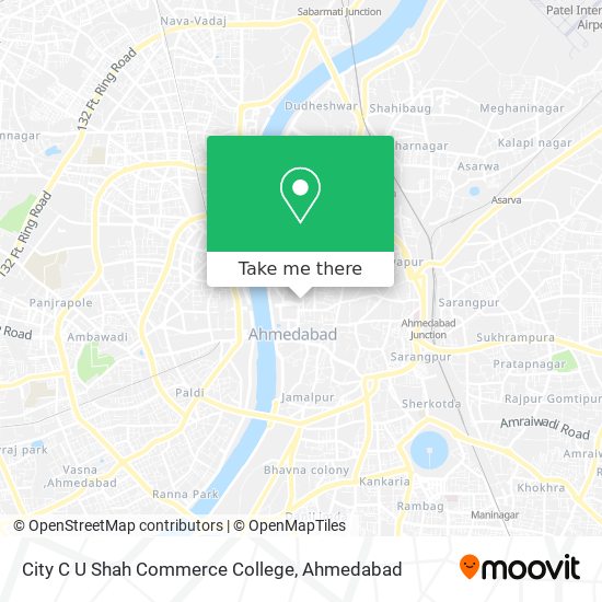 City C U Shah Commerce College map