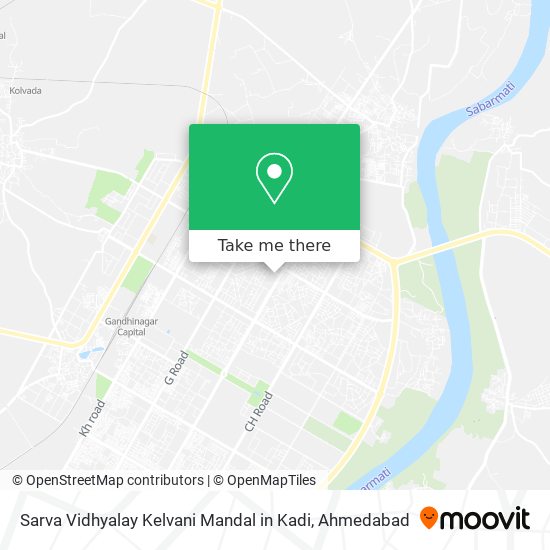 Sarva Vidhyalay Kelvani Mandal in Kadi map