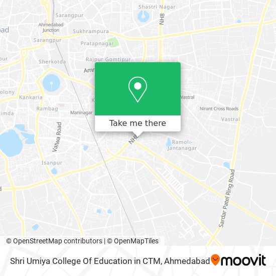 Shri Umiya College Of Education in CTM map