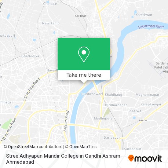 Stree Adhyapan Mandir College in Gandhi Ashram map