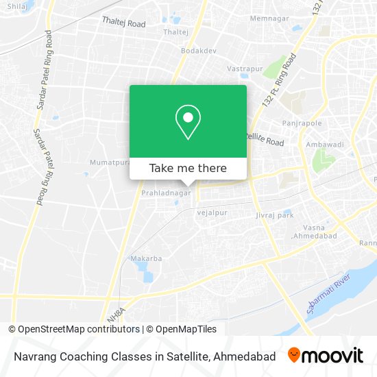 Navrang Coaching Classes in Satellite map