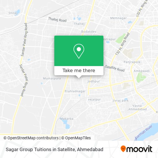 Sagar Group Tuitions in Satellite map