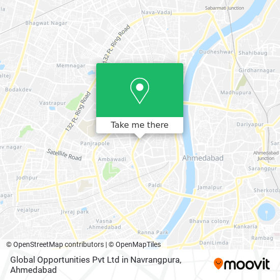 Global Opportunities Pvt Ltd in Navrangpura map