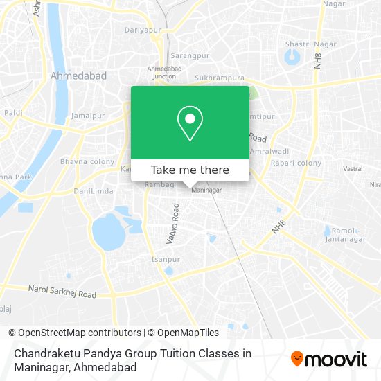 Chandraketu Pandya Group Tuition Classes in Maninagar map