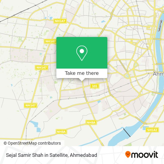 Sejal Samir Shah in Satellite map