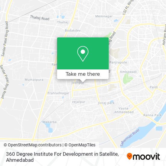 360 Degree Institute For Development in Satellite map