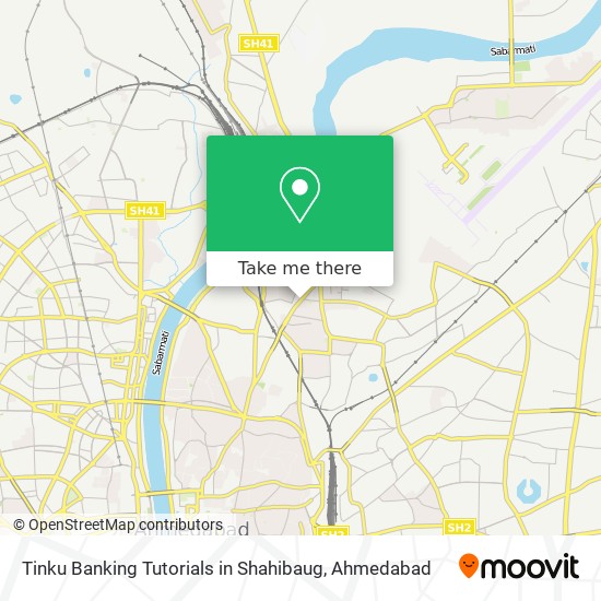 Tinku Banking Tutorials in Shahibaug map