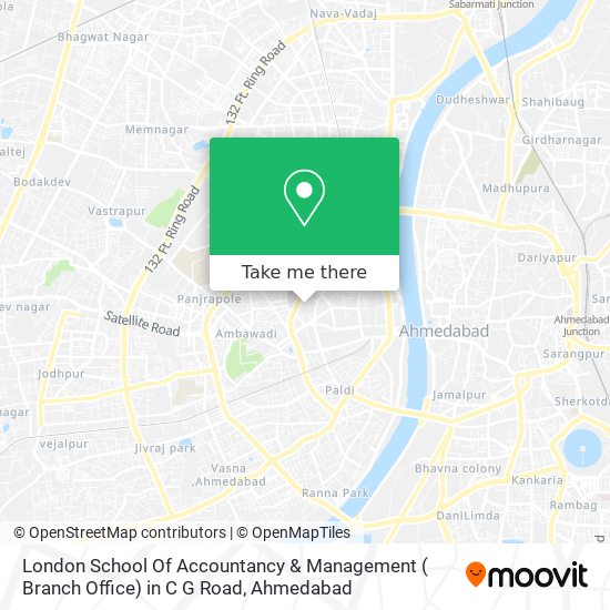 London School Of Accountancy & Management ( Branch Office) in C G Road map