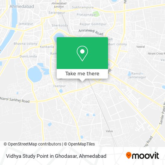 Vidhya Study Point in Ghodasar map