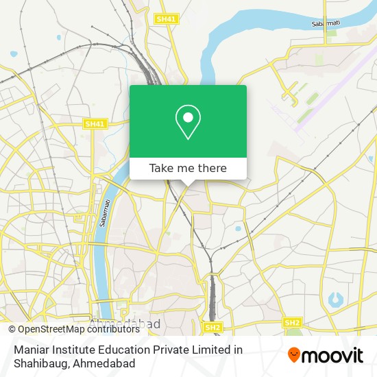 Maniar Institute Education Private Limited in Shahibaug map