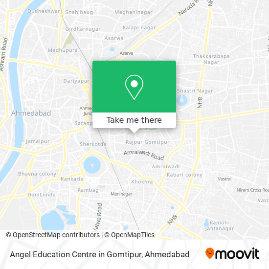 Angel Education Centre in Gomtipur map