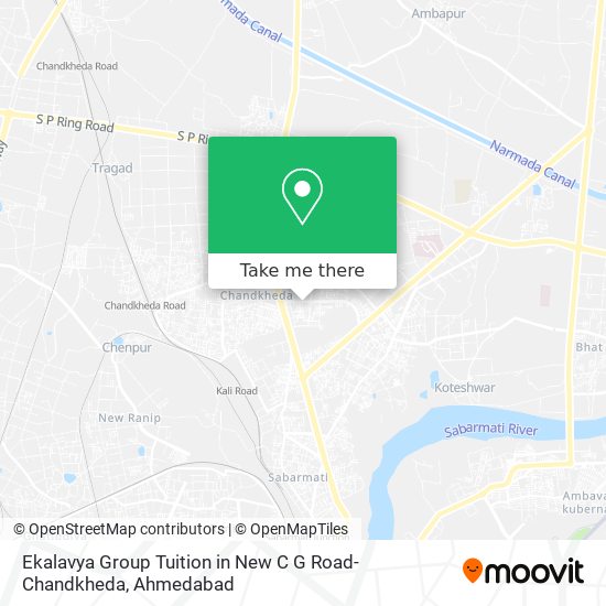 Ekalavya Group Tuition in New C G Road-Chandkheda map