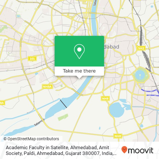 Academic Faculty in Satellite, Ahmedabad, Amit Society, Paldi, Ahmedabad, Gujarat 380007, India map