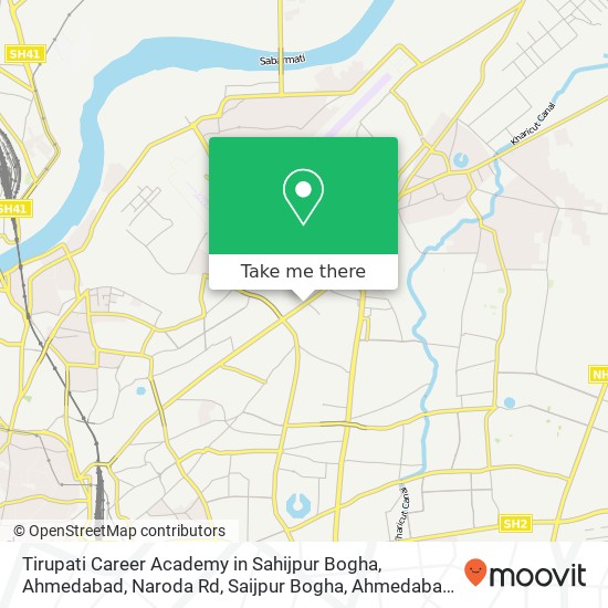 Tirupati Career Academy in Sahijpur Bogha, Ahmedabad, Naroda Rd, Saijpur Bogha, Ahmedabad, Gujarat, map