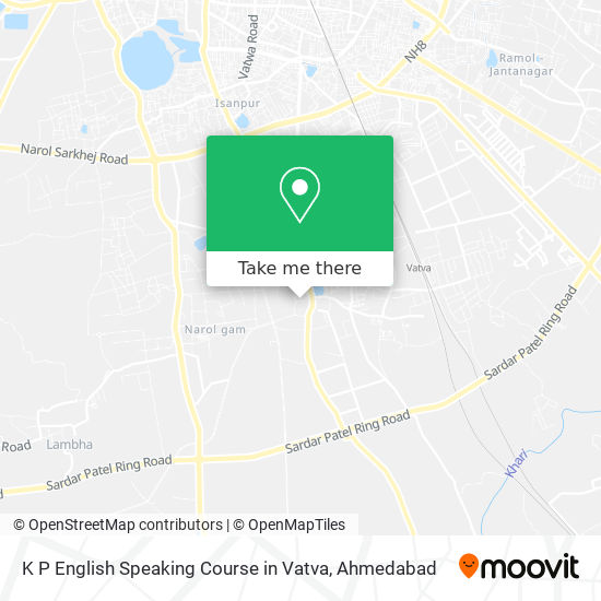 K P English Speaking Course in Vatva map