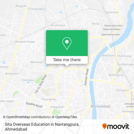 Sita Overseas Education in Navrangpura map