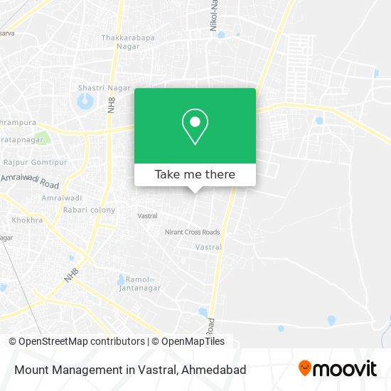 Mount Management in Vastral map