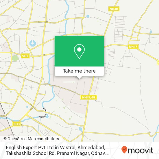 English Expert Pvt Ltd in Vastral, Ahmedabad, Takshashila School Rd, Pranami Nagar, Odhav, Ahmedaba map