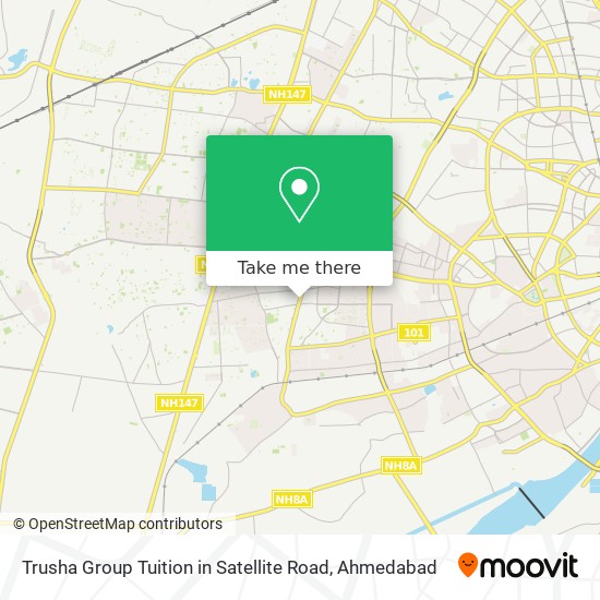 Trusha Group Tuition in Satellite Road map