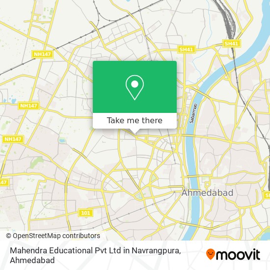 Mahendra Educational Pvt Ltd in Navrangpura map