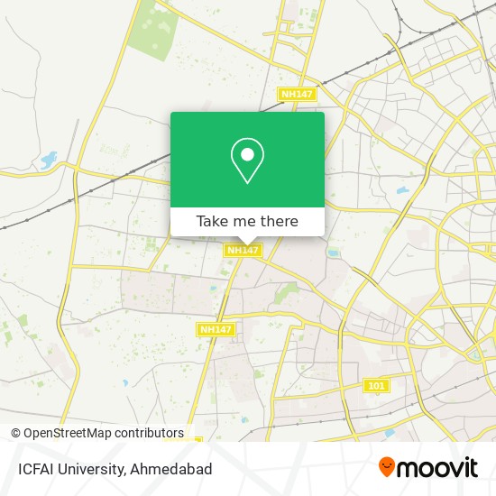 ICFAI University map