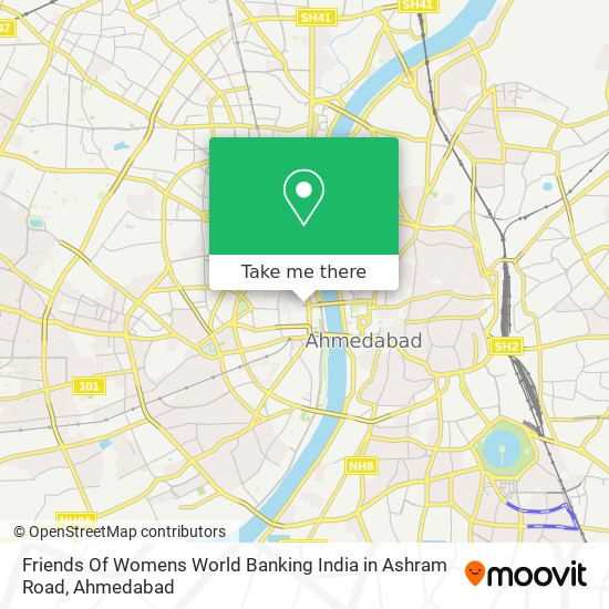 Friends Of Womens World Banking India in Ashram Road map